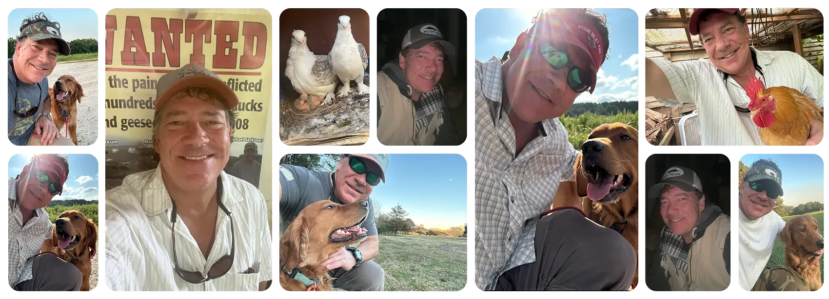 collage of photos of Robert Hale